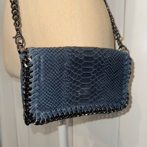 Blue Chain Strap Women Bag